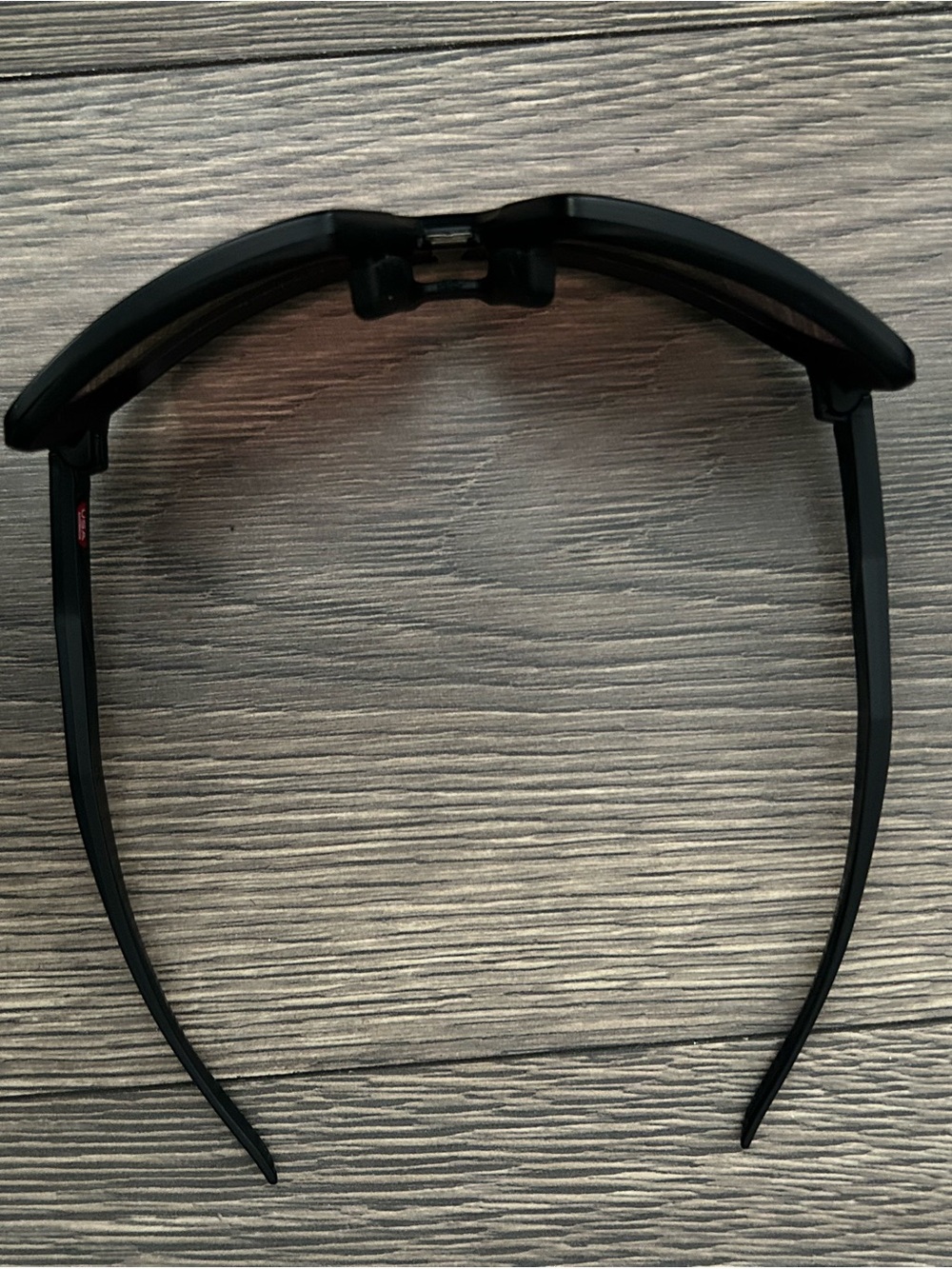 Oakley Men's Black Frame Sunglasses with Red Lenses - Shield Style - Picture 5 of 11